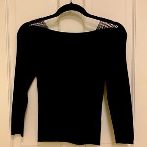 Beaded Shoulder Knit Top